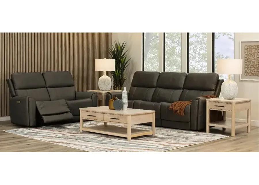 Damon Smoke Gray Power Reclining Sofa