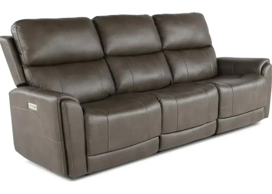 Damon Smoke Gray Power Reclining Sofa