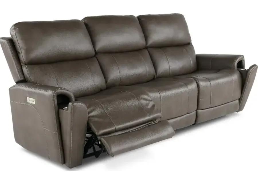 Damon Smoke Gray Power Reclining Sofa