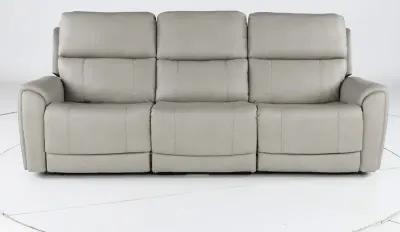 Damon Capriccio Dove Power Reclining Sofa with Power Lumbar and...