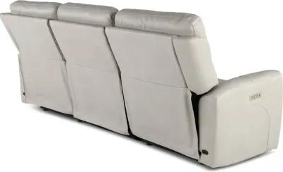 Damon Capriccio Dove Power Reclining Sofa with Power Lumbar and...