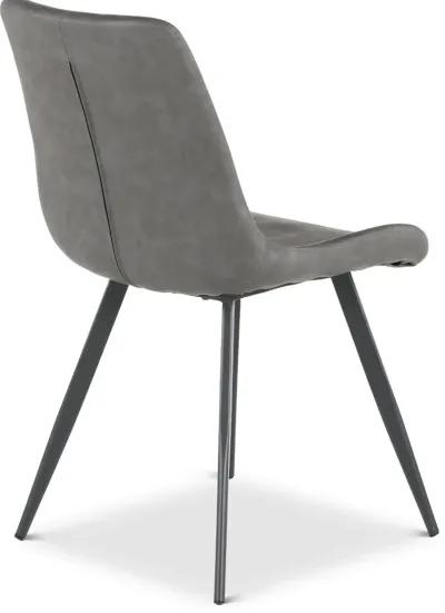 Brixley Dark Gray Upholstered Dining Chair