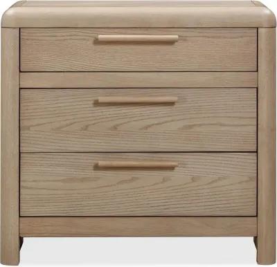 Furano Natural Ash 3-Drawer Nightstand