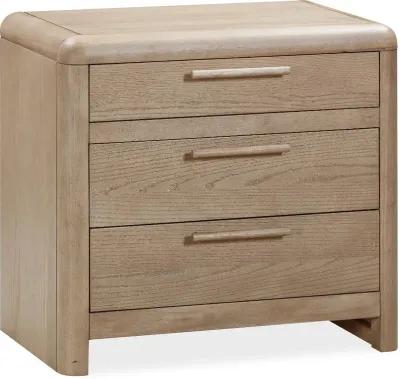 Furano Natural Ash 3-Drawer Nightstand