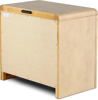 Furano Natural Ash 3-Drawer Nightstand