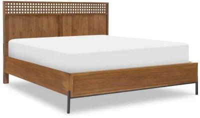 Midland Brown Queen Platform Bed