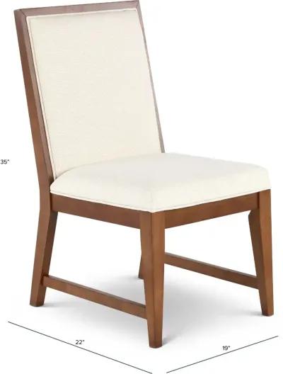 Midland Brown and White Dining Chair