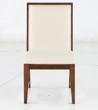 Midland Brown and White Dining Chair