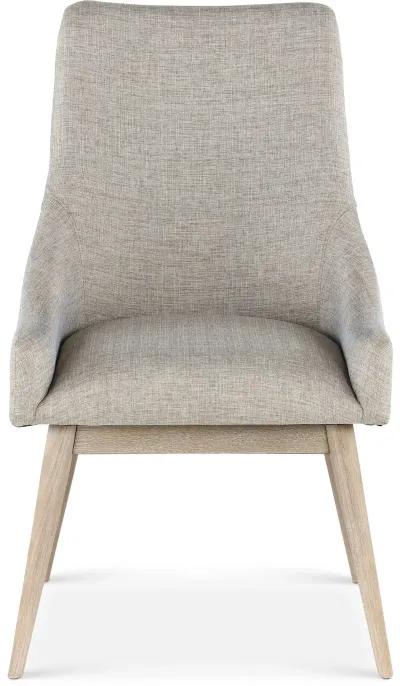 Olivia Wheat Beige and Gray Upholstered Arm Chair