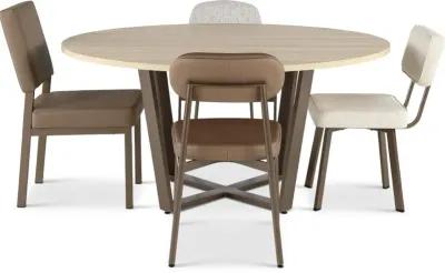 Ellington Tan and Bronze Dining Table