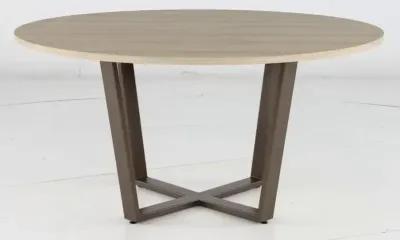 Ellington Tan and Bronze Dining Table