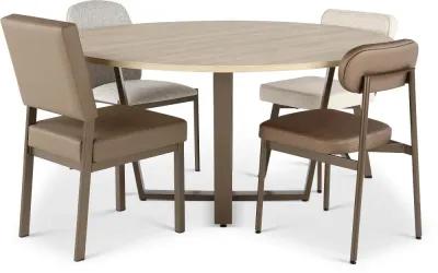 Ellington Beige and Bronze Dining Chair