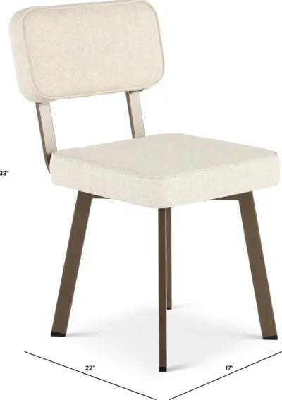 Ellington Beige and Bronze Dining Chair