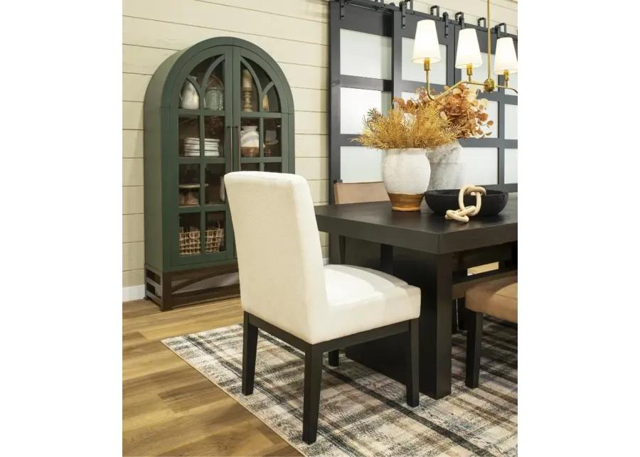 Aubrey Tan and Black Dining Chair