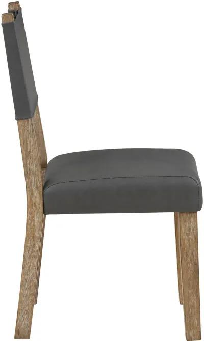 Aubrey Driftwood and Gray Dining Chair