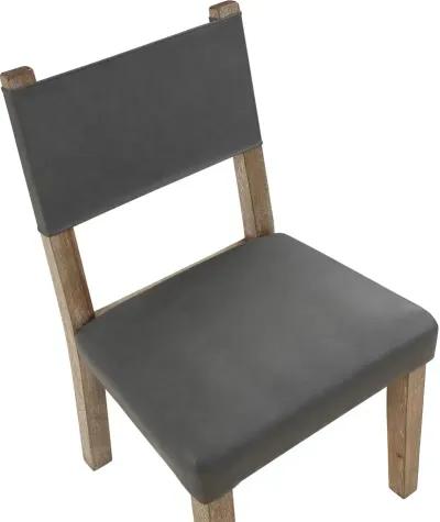 Aubrey Driftwood and Gray Dining Chair