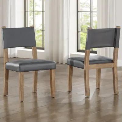 Aubrey Driftwood and Gray Dining Chair