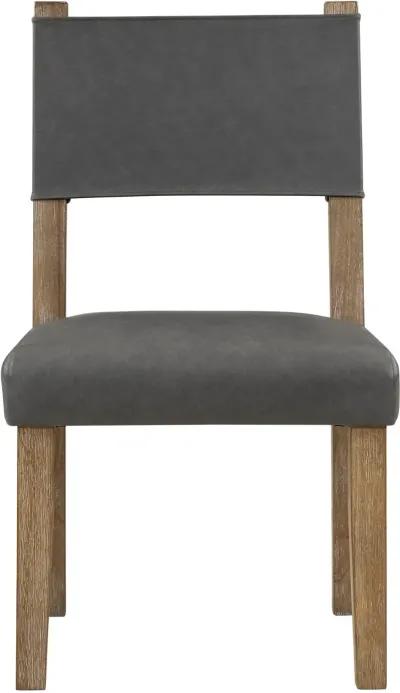 Aubrey Driftwood and Gray Dining Chair