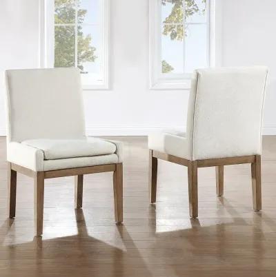 Aubrey White Upholstered Dining Chair