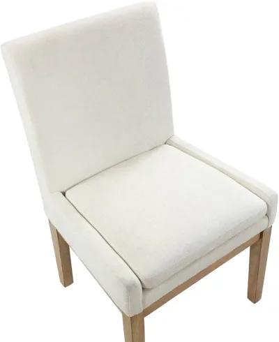 Aubrey White Upholstered Dining Chair