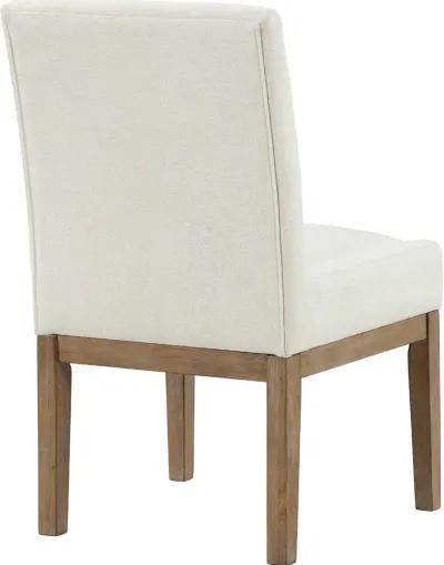 Aubrey White Upholstered Dining Chair