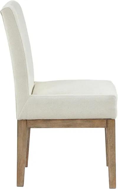 Aubrey White Upholstered Dining Chair