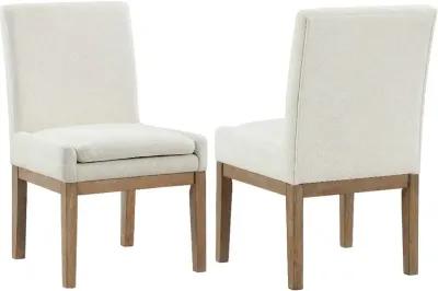 Aubrey White Upholstered Dining Chair