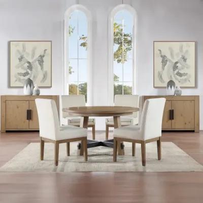 Aubrey Driftwood Round Dining Table