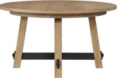 Aubrey Driftwood Round Dining Table