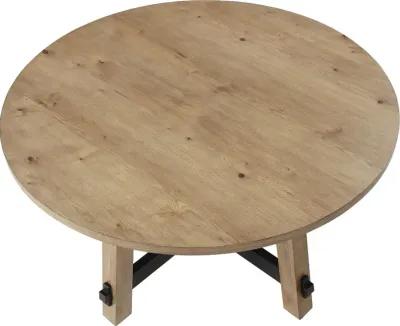 Aubrey Driftwood Round Dining Table