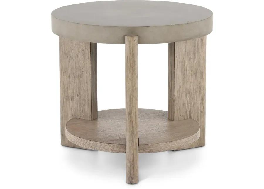 Affinity Faux Concrete End Table