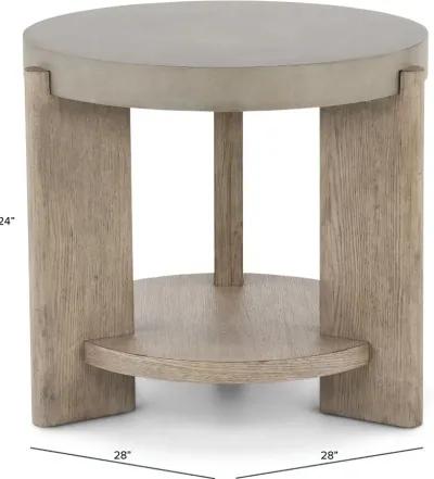 Affinity Faux Concrete End Table