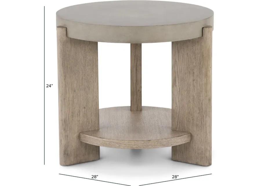 Affinity Faux Concrete End Table