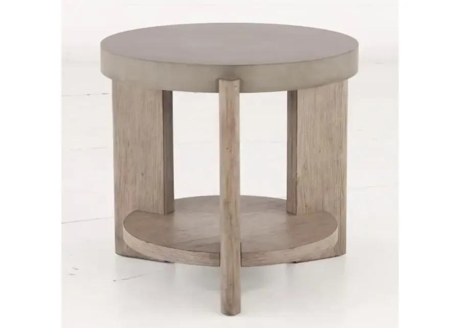 Affinity Faux Concrete End Table