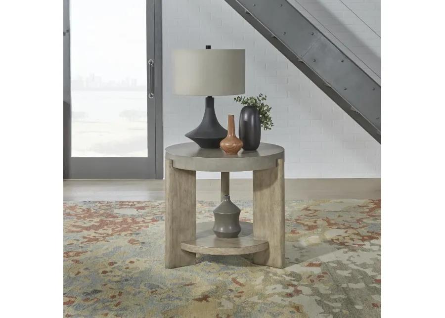 Affinity Faux Concrete End Table