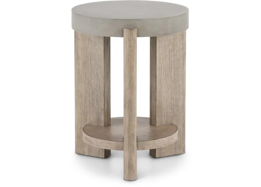 Affinity Faux Concrete Chairside Table