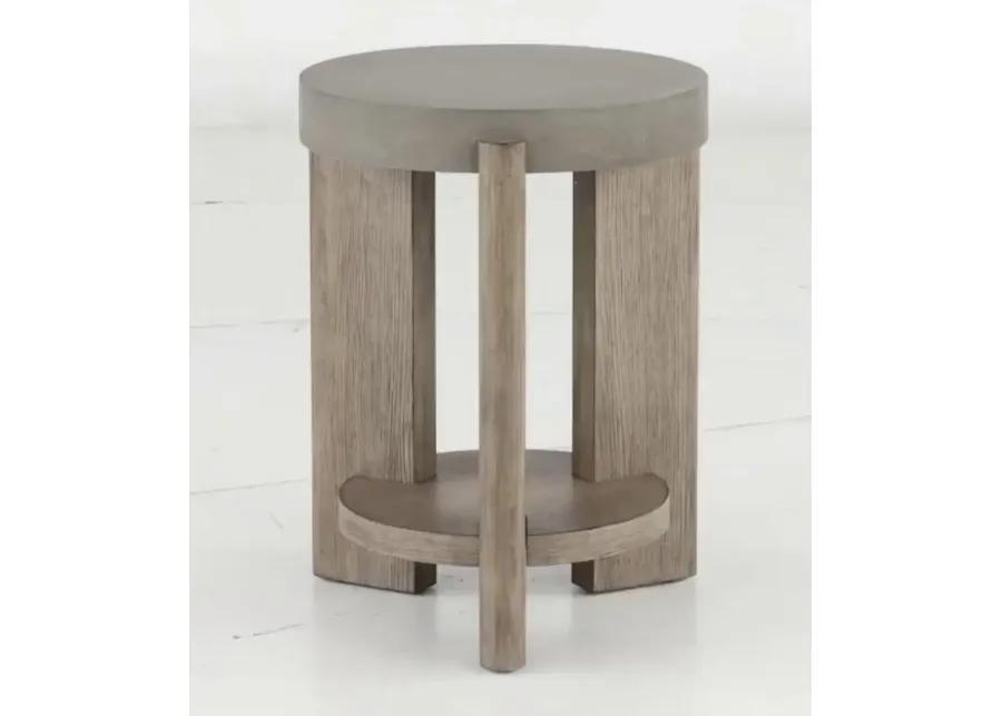 Affinity Faux Concrete Chairside Table