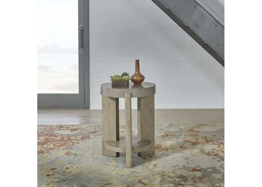 Affinity Faux Concrete Chairside Table