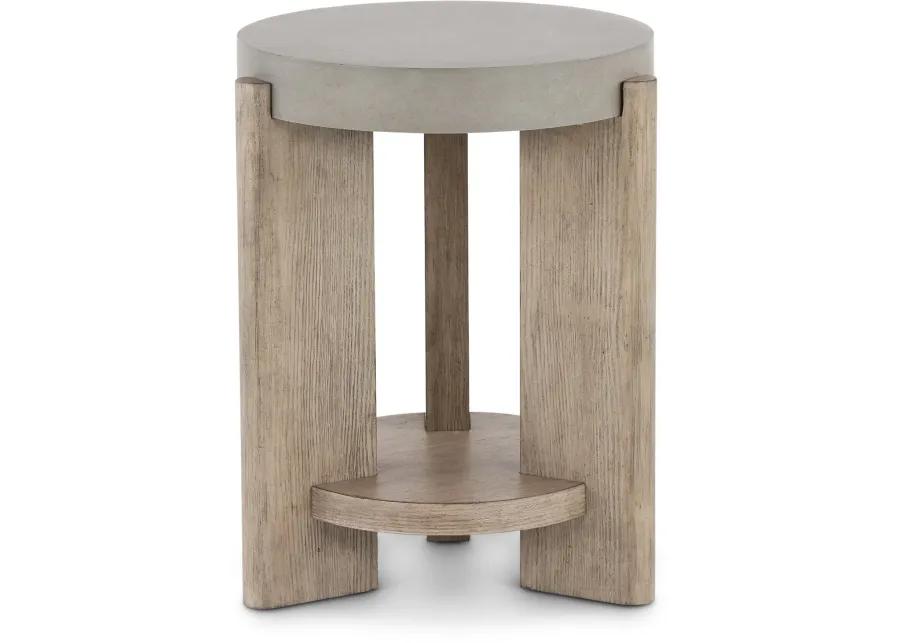 Affinity Faux Concrete Chairside Table