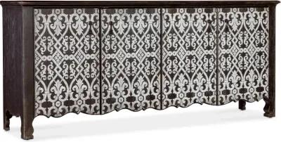 Americana Black and White Credenza