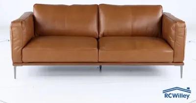 Oasis Tan Leather Sofa