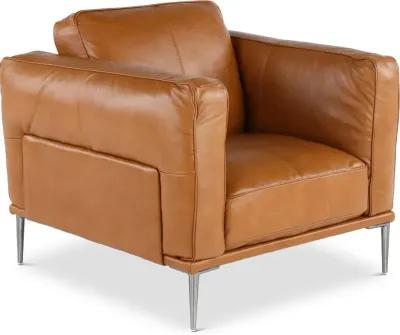 Oasis Tan Leather Chair