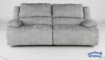 Mcclelland Gray Oversized Manual Reclining Sofa