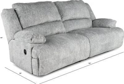 Mcclelland Gray Oversized Manual Reclining Sofa