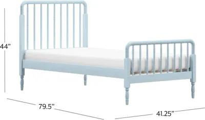 Alva Blue Twin Spindle Bed