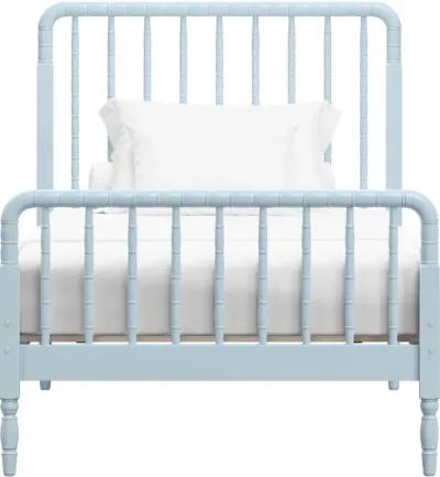 Alva Blue Twin Spindle Bed