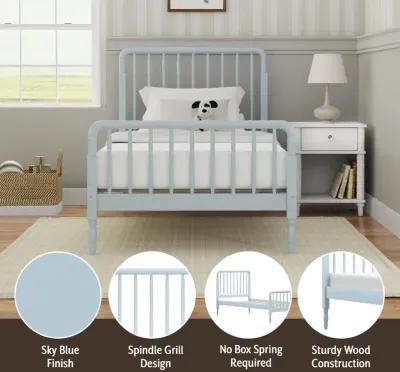 Alva Blue Twin Spindle Bed