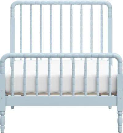 Alva Blue Twin Spindle Bed