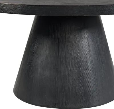 Portland Black Round Coffee Table