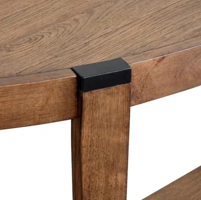 Kaysen Brown and Black Sofa Table